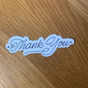 20 pack of Thank You Labels for customer packages